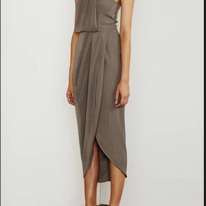 Shona Joy Knot Draped Dress Cornflower US 6 AUS 10